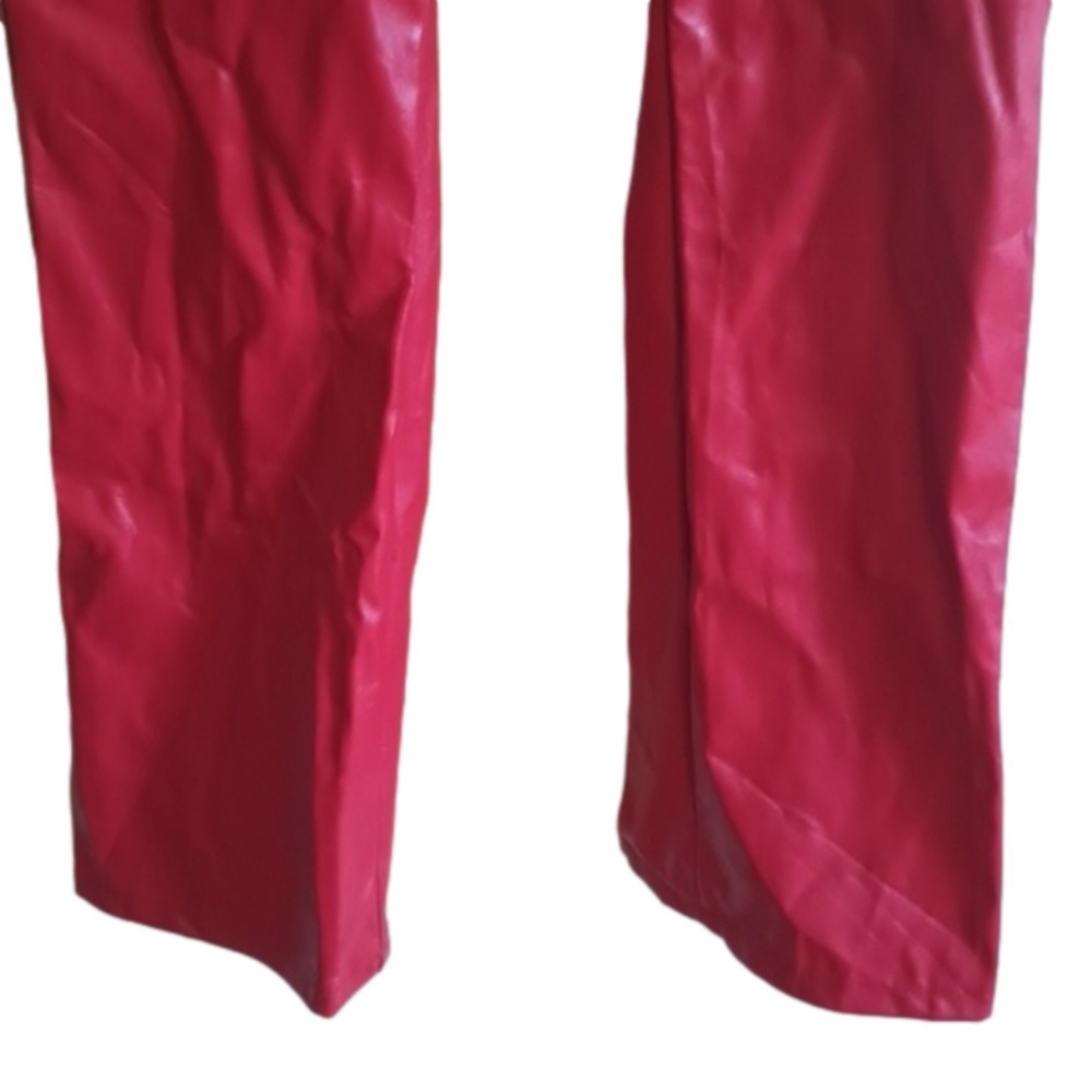 Lace Up Red Pants. Unknown Source. Size Large.Goo… - image 3